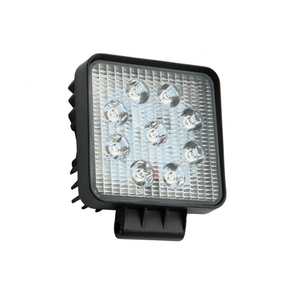 DS-200727-2-1 Τετράγωνος Προβολέας Αυτοκινήτου LED Universal 27W 1τμχ 10.5cm 200727 - Image 1