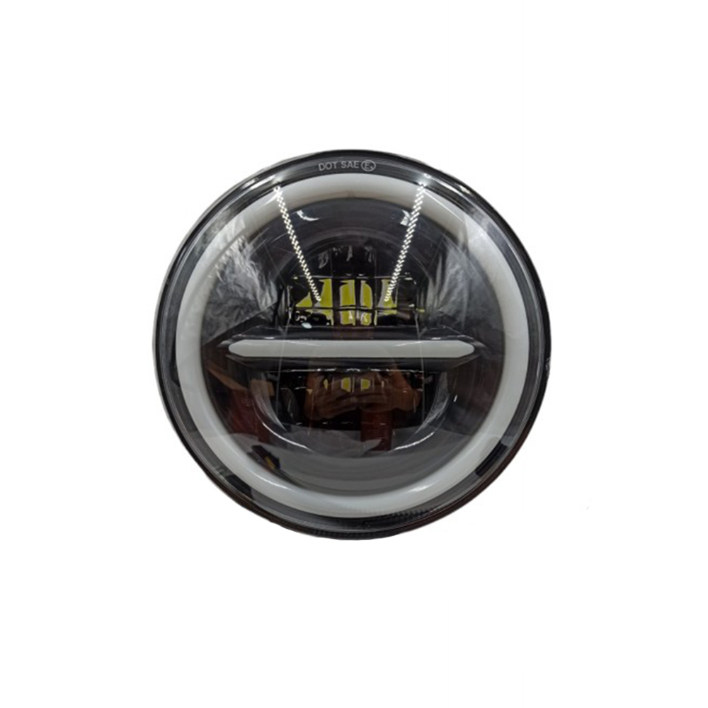 DS-200860-2 Εμπρόσθιο Φανάρι LED 7'' για Jeep 1τμχ H4 40W με Angel Eyes DS-200860 OEM - Image 1