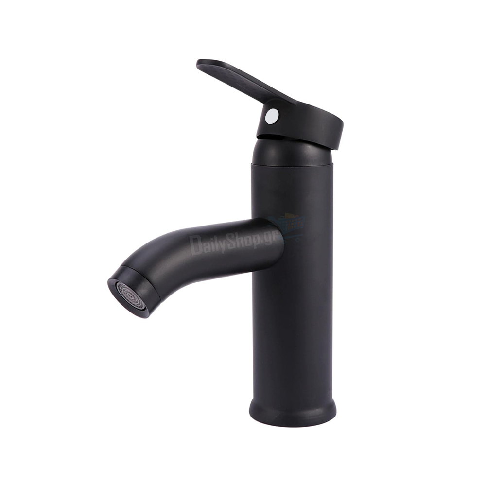 DS-626497 Αναμεικτική Μπαταρία Νιπτήρα 17cm ZTH-6497 Μαύρο Ματ - Image 1