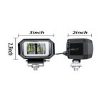 Στρογγυλός Προβολέας Ομίχλης Μηχανής Universal 12V 20W 1τμχ 64169 σε Κίτρινο Φως - Image 2