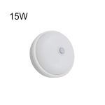 Φωτιστικό LED Οροφής Εσωτερικού Χώρου 15W με Ανιχνευτή Κίνησης Ψυχρό Λευκό Φως 8534 Στρογγυλό σε Λευκό Χρώμα