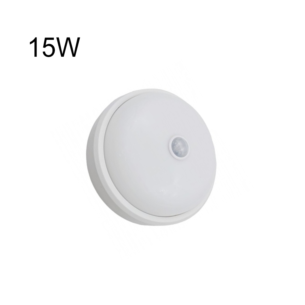 DS-685313-1 Φωτιστικό LED Οροφής Εσωτερικού Χώρου 15W με Ανιχνευτή Κίνησης Ψυχρό Λευκό Φως 8534 Στρογγυλό σε Λευκό Χρώμα - Image 1