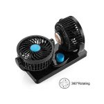 Διπλός Ανεμιστήρας Αυτοκινήτου 4'' 12V 6.5W FS-0036-12V OEM - Image 2