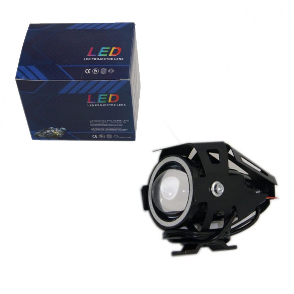 DS-HD-800054-1 Προβολάκια Μοτοσυκλέτας Λευκό LED U7 12-60V 1τμχ HD-800054 - Image 1