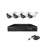 Ολοκληρωμένο Σύστημα CCTV με 4 Ενσύρματες Κάμερες AHD-7004T OEM