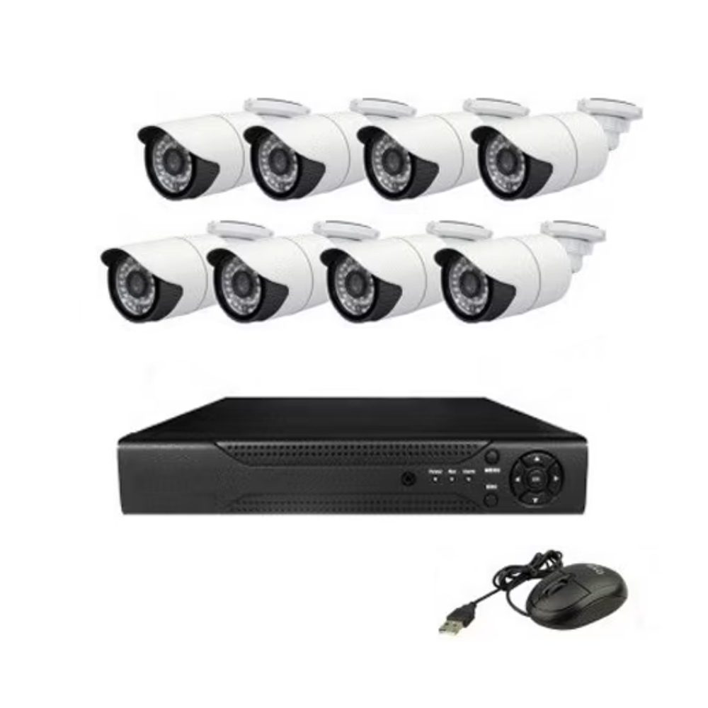 DS1-185008-1 Ολοκληρωμένο Σύστημα CCTV με 8 Ενσύρματες Κάμερες AHD-7008T OEM - Image 1