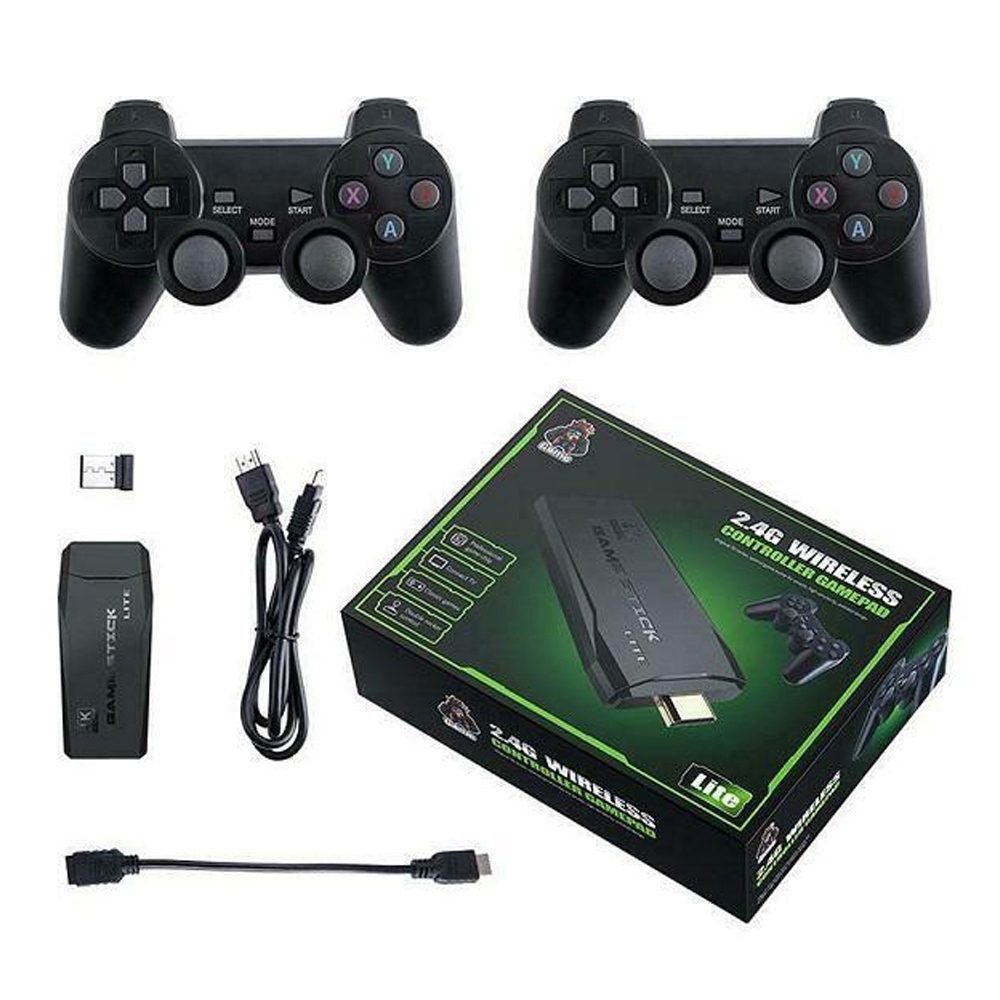 DS1-360570 Ηλεκτρονική Παιδική Ρετρό Κονσόλα Wireless Controller Gamepad With 4k Ultra Hd Game Stick για 8+ Ετών WCG-24G OEM - Image 1