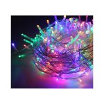 Χριστουγεννιάτικα Λαμπάκια LED RGB (Πολύχρωμα) 3μ τύπου Κουρτίνα με Διαφανές Καλώδιο και Προγράμματα 68424-2 OEM