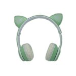 Ασύρματα Over Ear Παιδικά Ακουστικά Cat Headphones VZV-23Μ - Green - Image 2