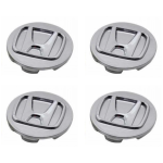 Τάπα Κέντρου Ζάντας Honda 58mm 4τμχ 1156-12-SET1 Ασημί