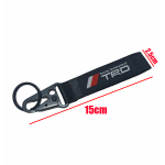 Υφασμάτινο Μπρελόκ Διπλής Όψεως με Κλιπ “TRD” OEM – Μαύρο - Image 2
