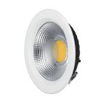 Στρογγυλό Χωνευτό LED Σποτ Ισχύος 20W 1700lm με Ψυχρό Λευκό Φως NTC 20036-76 OEM