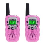 Baofeng BF-T3 Walkie Talkie με Μονόχρωμη Οθόνη Σετ 2τμχ σε Ροζ Χρώμα