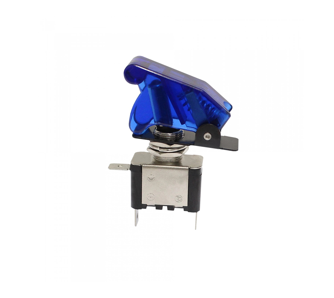 DS4-20564-91-B Διακόπτης Αεροπορικού Τύπου On/Off 2 Pins 12V 20Α με Μπλέ LED RCHANG W11054-BL - Image 1
