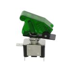 Διακόπτης Αεροπορικού Τύπου On/Off 2 Pins 12V 20Α με Πράσινο LED RCHANG W11054-G