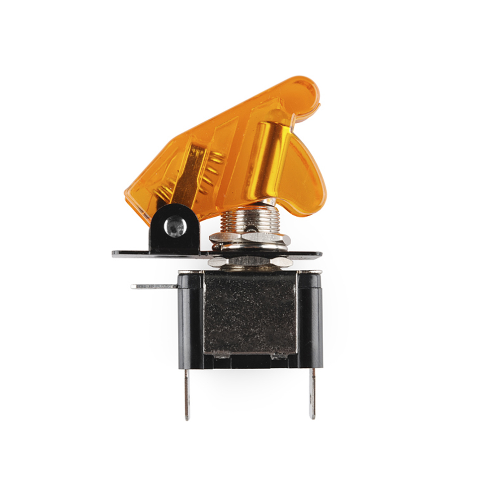 DS4-20564-91-OR-1 Διακόπτης Αεροπορικού Τύπου On/Off 2 Pins 12V 20Α Πορτοκαλί Καπάκι και LED RCHANG W11054-OR - Image 1