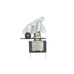 Διακόπτης Αεροπορικού Τύπου On/Off 2 Pins 12V 20Α Διάφανο Καπάκι με Λευκό LED RCHANG W11054-W