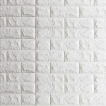 3D Panel Τρισδιάστατο Τούβλο 3DPEFOAM-W 1τεμ. 70x77cm Λευκο
