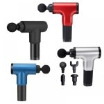 Συσκευή Μασάζ Fascial Gun για το Σώμα με 4 Κεφαλές MD-320 Κόκκινο - Image 2