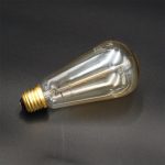 Λάμπα Vintage Νήματος ST64 60W για Ντουί E27 240lm Αβοκάντο 2200K θερμό Λευκό Φως DS-75098 OEM - Image 2