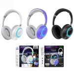 Ασύρματα/Ενσύρματα Over Ear Ακουστικά με 8 ώρες Λειτουργίας AKZ K-53 Μωβ - Image 2