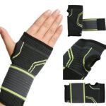 Copper Pressurized Support Bracers Πηχεοκάρπιο με Αντίχειρα & Δέσιμο One Size σε Μαύρο Χρώμα - Image 2