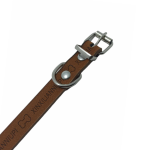 Περιλαίμιο κολάρο σκύλου Δερματίνη 400 x 15mm 280823 OEM σε Καφέ χρώμα - Image 2