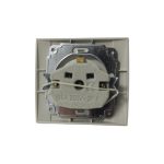 Μονή Χωνευτή Πρίζα Σούκο Ρεύματος 16A 250V 8,5x9cm Λευκή 20113-1 ΟΕΜ - Image 2