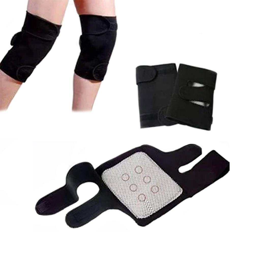ds-606897-1 Επιγονατίδα Hot Shapers Knee Support Heating Belt 1τμχ 6897 σε Μαύρο χρώμα - Image 1