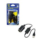 Μετασχηματιστής Αντάπτορας USB Υποδοχή Φις Αναπτήρα 12-24v Rchang W14258 De Luxe Fused Cigarette Lighter Plug