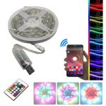 Ταινία Bluetooth Strip Light COB Τροφοδοσίας USB (5V) RGB Μήκους 5m με Τηλεχειριστήριο LED-62B