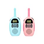 Σετ 2τμχ Παιδικοί Ασύρματοι Πομποδέκτες - Walkie Talkie Επαναφορτιζόμενοι Type-C (Μπλε και Ροζ) KDC-0005