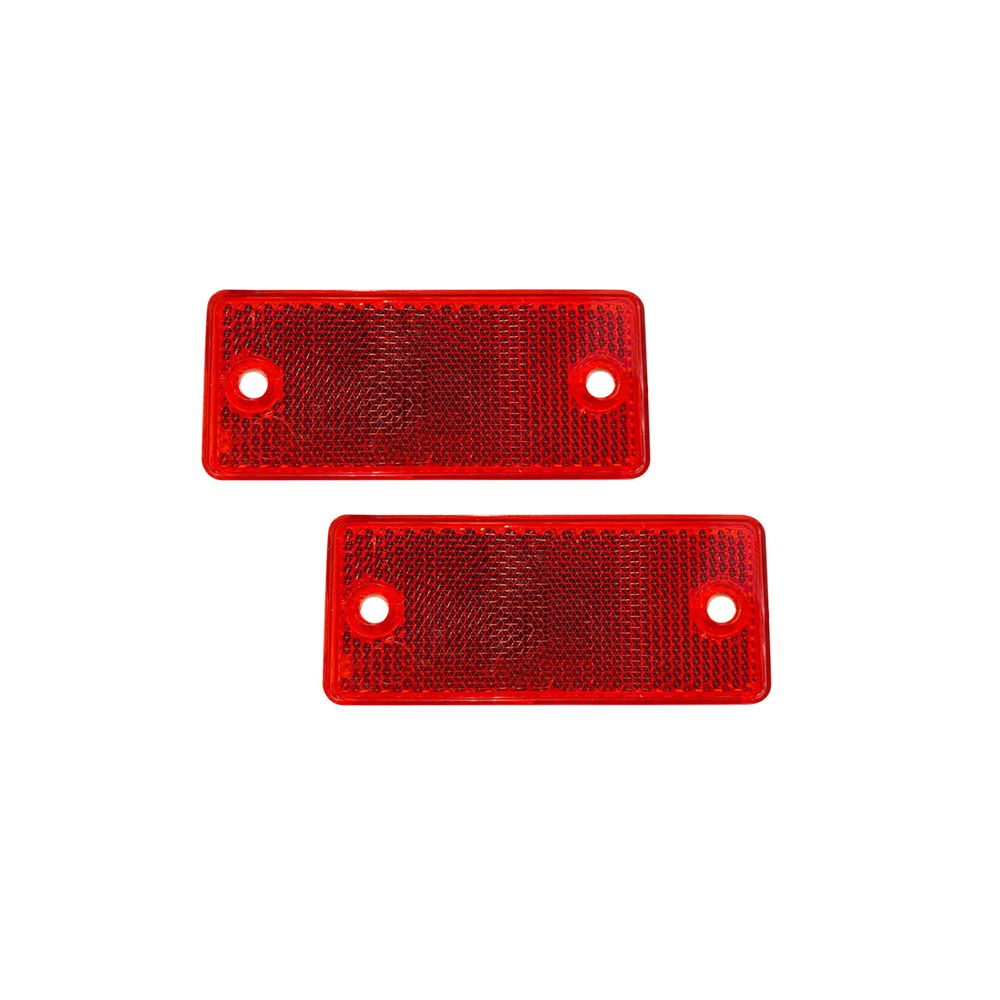 ds-634104-2 Αντανακλαστικό Αυτοκόλλητο 90mm x 40mm 2τμχ Κόκκινο Rchang W16300-80 - Image 1