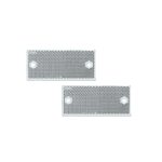 Αντανακλαστικό Αυτοκόλλητο 90mm x 40mm 2τμχ Λευκό Rchang W16300-81