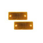 Αντανακλαστικό Αυτοκόλλητο 90mm x 40mm 2τμχ Πορτοκαλί Rchang W16300-82