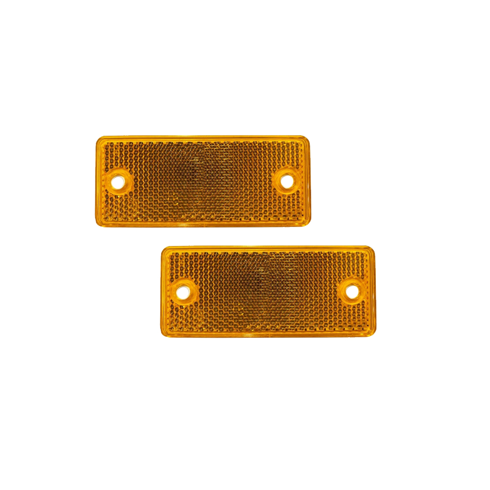 ds-634106-1 Αντανακλαστικό Αυτοκόλλητο 90mm x 40mm 2τμχ Πορτοκαλί Rchang W16300-82 - Image 1