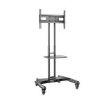 Βάση Τηλεόρασης Δαπέδου 32" έως 75" και 45kg με Τροχούς 1500 60-1P σε Μαύρο Χρώμα