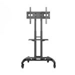 Βάση Τηλεόρασης Δαπέδου 32" έως 75" και 45kg με Τροχούς 1500 60-1P σε Μαύρο Χρώμα - Image 2