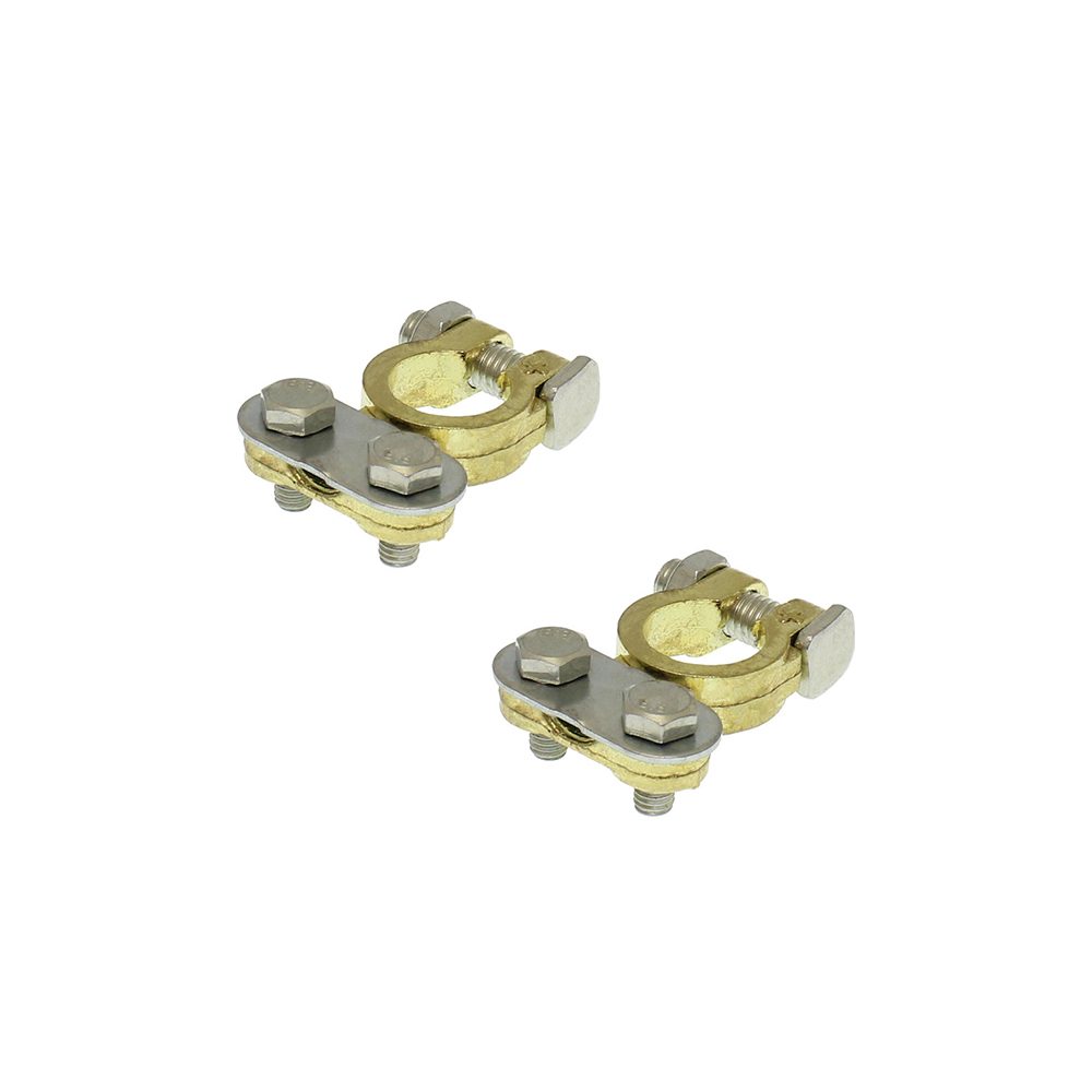 ds-670546-2 Ακροδέκτες για Πόλους Μπαταρίας 12-24v 2τμχ XM-W10543-2 Χρυσό - Image 1