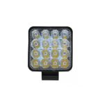 Τετράγωνος Mini Προβολέας Αυτοκινήτου LED Universal 12-24V 8.80cm 48W με Λευκό Φωτισμό 1τμχ JN-1285