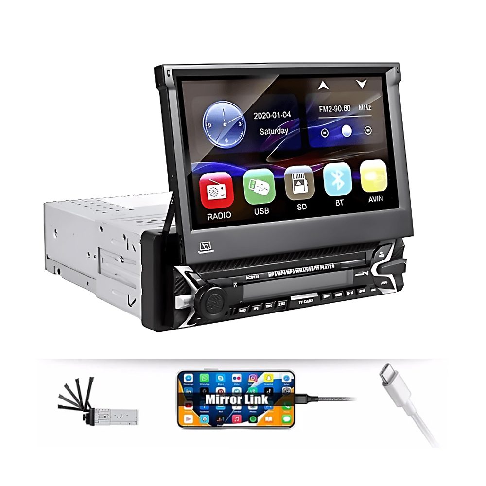 ds-690061-3 Ηχοσύστημα Αυτοκινήτου 1DIN (Bluetooth/USB/GPS) με Αναδιπλούμενη Οθόνη Αφής 7" Car Multimedia 003522 - Image 1
