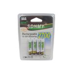 Επαναφορτιζόμενες Μπαταρίες AAA Ni-Mh 2700mAh Σετ 4τμχ SDNMY NH-AAA - Image 2