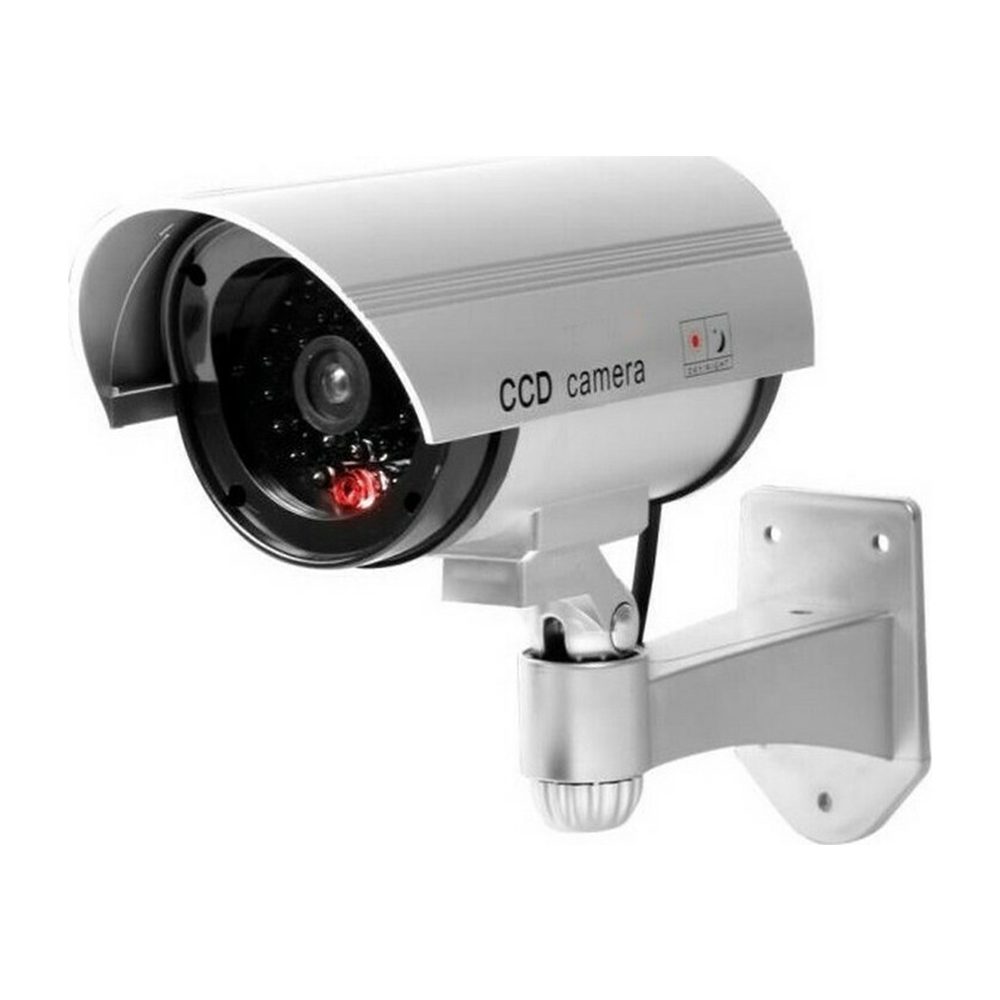 ds-883266-4 Ψεύτικη Κάμερα Παρακολούθησης Dummy Cam Τύπου Bullet Ασημί 883266 - Image 1