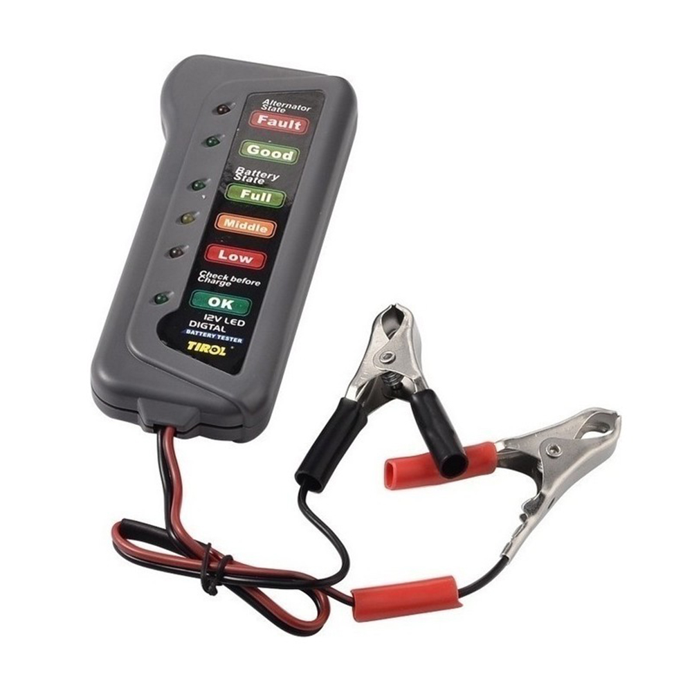 ds-cdb0018a Διαγνωστικό Battery Tester και Δυναμό Αυτοκινήτου με Κροκοδειλάκια 12V CDB0018A OEM - Image 1