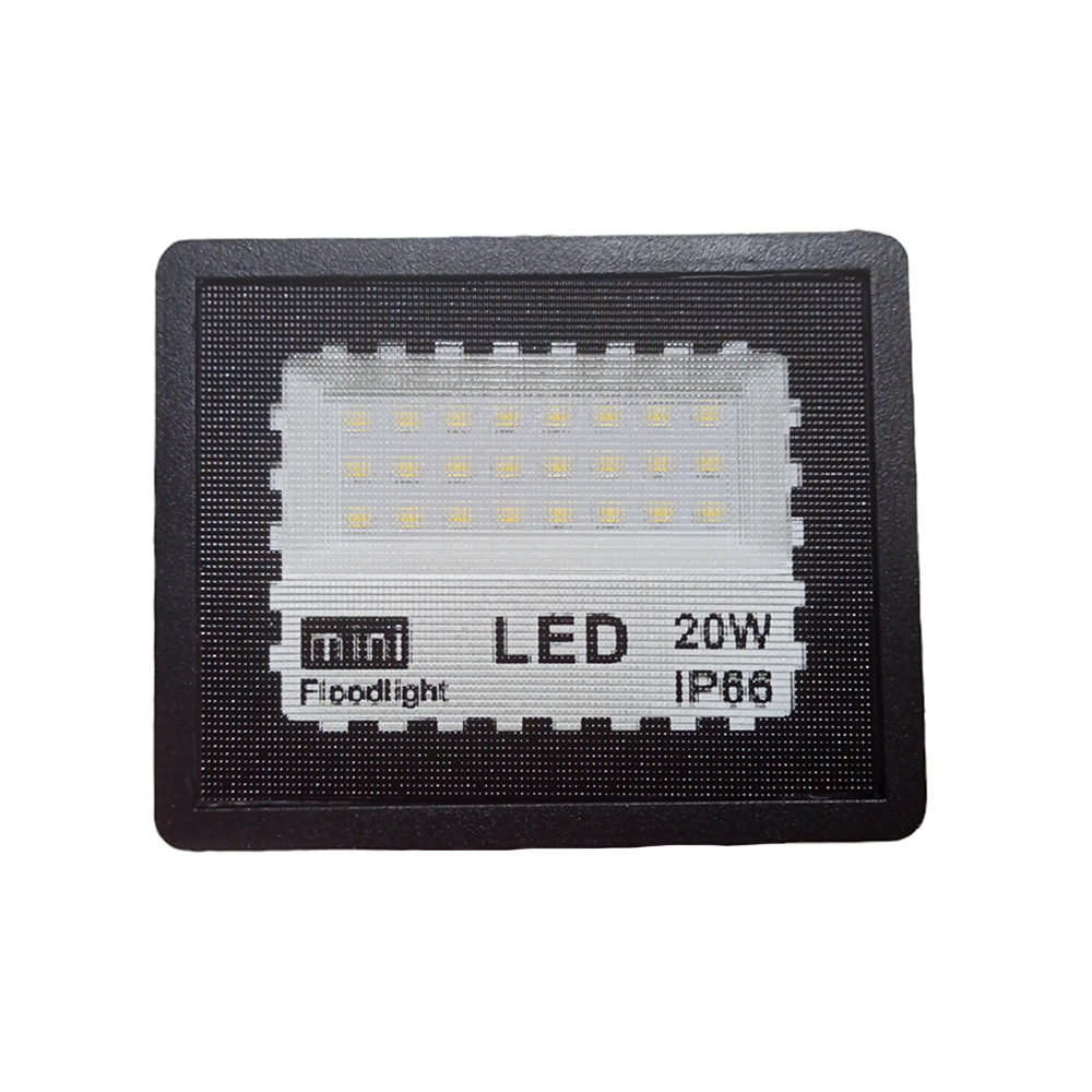 ds-flx-020fa Στεγανός Προβολέας IP66 ecoLED 20W 1800lumen FLX-020FA σε Μαύρο χρώμα - Image 1