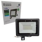 Στεγανός Προβολέας IP66 Ισχύος 100W με Αισθητήρα Κίνησης TY-01169 σε Μαύρο χρώμα