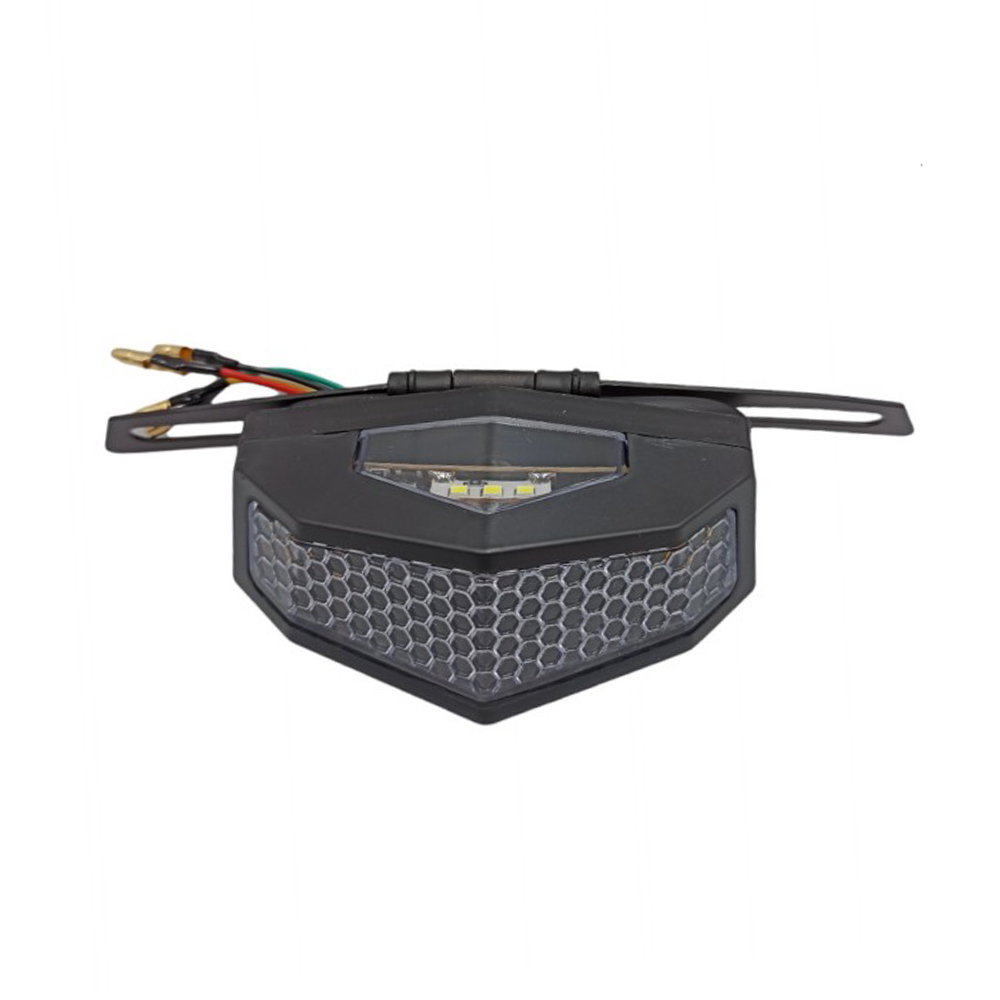 ds-ty-10015-w-1 Φανάρι Οπίσθιο LED με Φλάς Μοτοσυκλέτας 1τμχ 12v Universal JN-2810 Λευκο OEM - Image 1