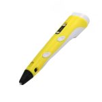 Στυλό για 3D Σχεδίαση 3D Pen με 3 Ανταλλακτικά ABS Filament 1.75mm σε Κίτρινο Χρώμα