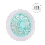 Ανεμιστήρας Οροφής 30w με Φως 6500K 2 σε 1 E27 220V 9.8 inch FS-01 Turquoise Λευκός OEM - Image 2