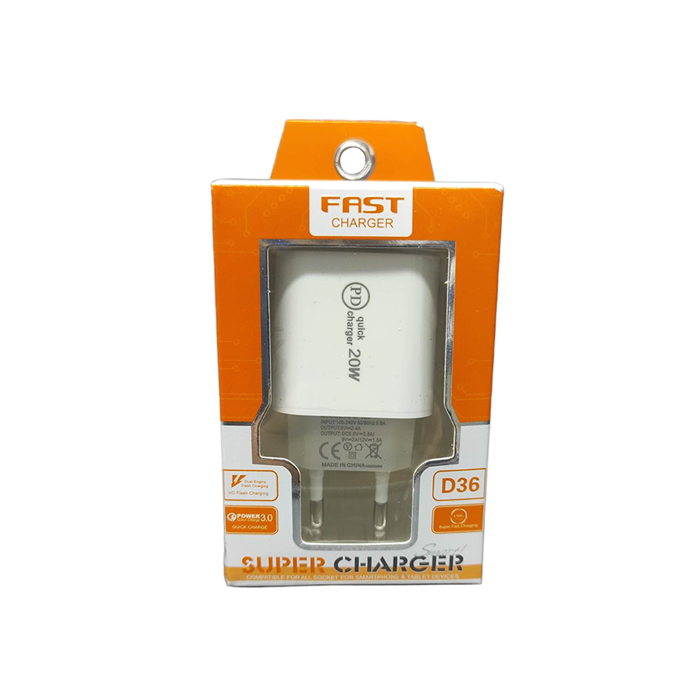 ds1-apd-180-2-1 Φορτιστής Quick Charger PD USB-A & USB-C 20W (APD-180) - White - Image 1